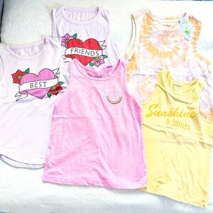 Kids Sleeveless Tops Bundle Sz M